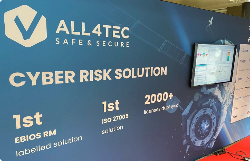 Stand ALL4TEC - Cysat, cybersecurity for space 2024